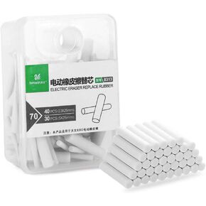 Pencil Eraser Refill For Mechanical Pencil, Clearpoint Eraser Refills Replacement For Art Drawing Sketching, 40Pcs+30Pcs