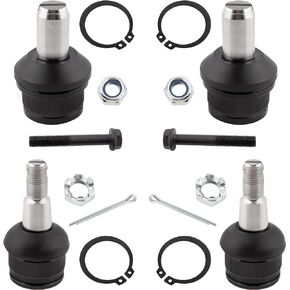 4PCS Upper and Lower Ball Joint Kit K80027, K80028 2000-2005 For Ford Excursion RWD, 1999 For Ford F-250 RWD, 1999-2020 For Ford F-250 Super Duty RWD, 1999-2020 For Ford F-350 Super Duty RWD