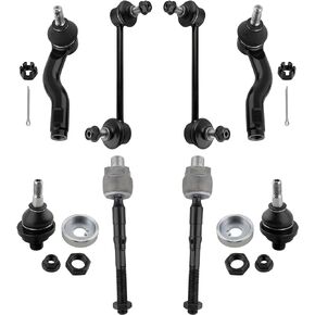 Front Upper Ball Joints Sway Bar End Links Inner Outer Tie Rod Ends for Ford Fusion 2006-2010,for Lincoln MKZ 2007-2009,for Lincoln Zephyr 2006,for Mercury Milan 2006-2009 K500013 K80251 K80250