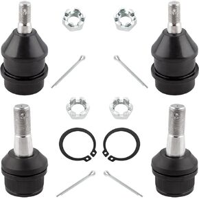 4pc Front Upper Ball Joints and Lower Ball Joint Kit K3134 K7401 for Dodge Ram 1500 2000-2001 4WD, Upper Lower Ball Joints, Suspension Ball Joint for Dodge Ram 1500 4WD