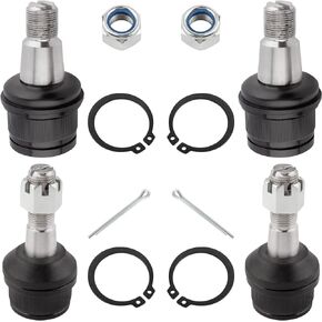 Front Lower Upper Ball Joints for Ford Excursion 2000 2001 2002 2003 2004 2005 4WD For Ford F-250 F-350 F-450 F-550 Super Duty 1992-2016 4WD K8388 K8607T