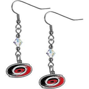 Siskiyou NHL Unisex Crystal Dangle Earrings