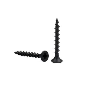 Drywall Screws #8x1-1/2 Coarse Thread Bugle Head Black Phosphate for Drywall, Wood and Furniture 100PCS