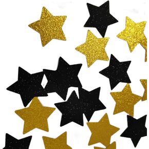 قصاصات توينكل توينكل ليتل ستار لحفلات أعياد الميلاد وحفلات استقبال المولود الجديد وحفلات الزفاف وديكور الطاولة، قصاصات ورقية لامعة 40 قطعة (ذهبي) in Kuwait