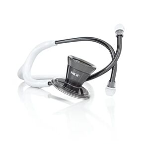 MDF Instruments, ProCardial Cardiology Stethoscope, Stainless Steel, Adult, Dual Head, Black Tube, Black Chestpiece-Headset, MDF797BO