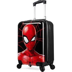 Marvel Carry On Suitcase for Kids Spiderman Cabin Bag with Wheels Luggage Bag for Boys Carry On Travel Bag with Wheels and Handle Small Suitcase with Wheels