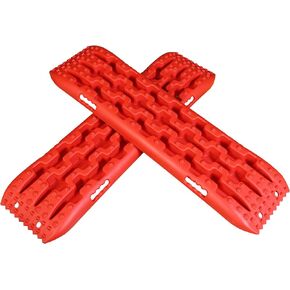 BIG RED Torin Off-Road Traction Boards, Recovery Tracks, and Traction Mat Set: Ideal for Snow, Mud and Sand Rescue.