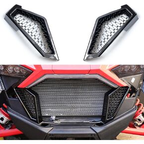 UTV RZR PRO XP Front Side Mesh Grill Cover Fascia Grille Insert Compatible with 2020 2021 2022 2023 2024 Polaris RZR PRO XP / 4 Exterior Accessories Inlet Protection Bezel Trim Decor Decal