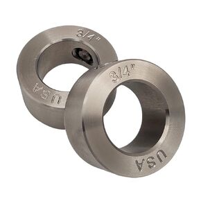 0.75" Bore Diameter - Set Screw Shaft Collar - 303 Stainless Steel (4 Pack)