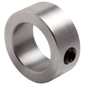 C-025X20 Shaft Collar with 10"-32" Set Screw, One Piece, Set Screw Style, Zinc Plated Steel, 1/4" Bore, 1/2" OD, 5/16" Width (Pack of 20)