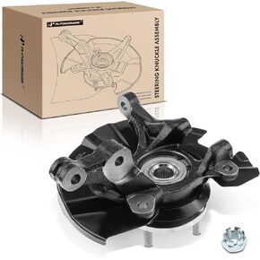 A-Premium Front Steering Knuckle & Wheel Bearing Hub Assembly Compatible with Kia Rio 2006-2009, Rio5 2006-2009, Hyundai Accent 2006-2011, w/4-Lug, Right Passenger Side, Replace # 517161G100