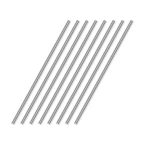 uxcell 1mm x 100mm 304 Stainless Steel Solid Round Rod for DIY Craft - 10pcs