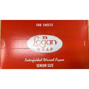 Logan Wrap FLOW10 Senior Deli Wax Sheets. Interfolded Sheets of 10 x 10.75 Inches. Pack of 500