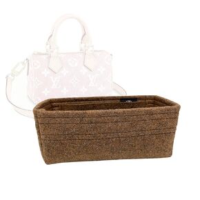 Bag Organizer for Louis Vuitton New Nano Speedy Bag (Bag Length 16cm/6.3″) - Premium Felt Purse Handbag Insert Liner Shaper (Handmade) Soft Structure Support
