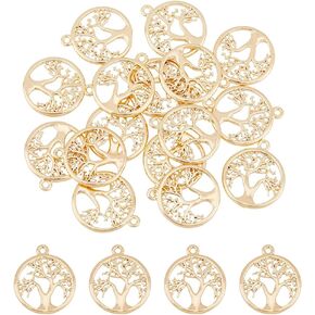 16Pcs Dog Paw Footprints Real 18K Gold Plated Prints Pendant Footprint Charm Pendant Animal Claw Track Pet Puppy Dog Paw Print DIY Bracelet Earrings Necklace Jewelry Making