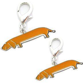 Key Ring, 2 PCS Cute Pet Dogs Shape Metal Key Chain Keychains Holders Keyring