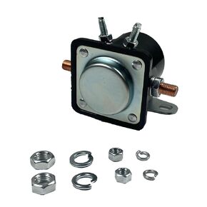 Starter Solenoid Relay, High Sensitivity 12V 4-Terminal Car Refit Heavy Duty Starter Solenoid Relay Switch Replacement for Ford B6AZ-11450-A SW-3 Black