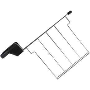 Kichvoe 1pc Toaster Grill Toast Bread Rack Sandwich Toast Rack Black Grilled Cheese Toaster Black Stone Griddle Toast Cooling Rack Toaster Crumb Tray Grill Rack Plastic Barbecue Cookies