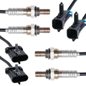4Pcs O2 Oxygen Sensor 234-4012 234-4018 kit Upstream Downstream O2 Sensor Compatible with GMC C1500 2500 Suburban Savana Yukon Cadillac Escalade Chevy Suburban Express Tahoe