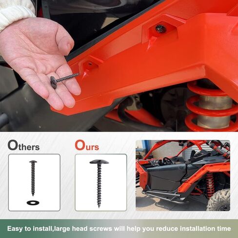 NIXFACE Hd10 Torx Screw Truss Head Pt K50 X 40 Fit for Can Am Maverick X3 Defender Replacement for 250000840 in Saudi Arabia