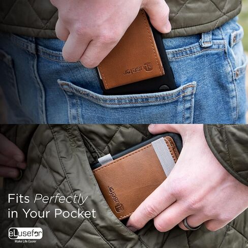 Stick-On Phone Wallet for Back of iPhone or Android Case | 6 Sleeve Credit Card Holder - Pocket for Cards, Money & ID - Built-in Stand - Waterproof Material - Travel, Work & Life-Proof (Orange) in Kuwait