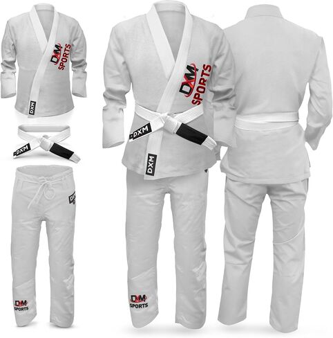 Bjj Gi للرجال - جيو جيتسو جي البرازيلية - قماش خفيف الوزن منكمش مسبقًا - مجموعات بدلات جيو جيتسو قابلة للغسل في الغسالة in Saudi Arabia