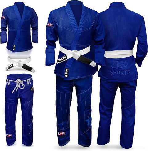 Bjj Gi للرجال - جيو جيتسو جي البرازيلية - قماش خفيف الوزن منكمش مسبقًا - مجموعات بدلات جيو جيتسو قابلة للغسل في الغسالة in Saudi Arabia