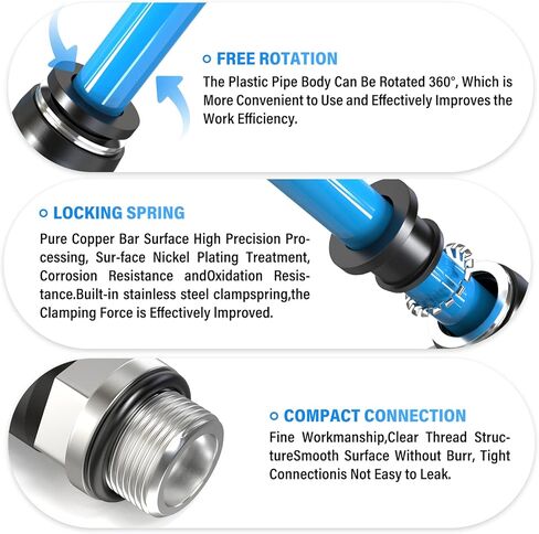 TAILONZ PNEUMATIC Male Elbow 1/4 Inch Tube OD x 1/8 Inch NPT Thread 90 Push to Connect Fittings PL-1/4-N1 (Pack of 10) in Kuwait
