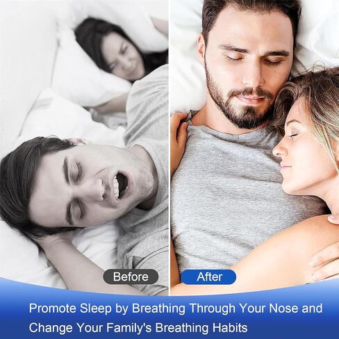 2 Pieces of Anti-Snoring Chin Strap for Comfortable and Healthy Sleep Replaceable use, Effective in reducing snoring, Non-Stick Hair in Saudi Arabia