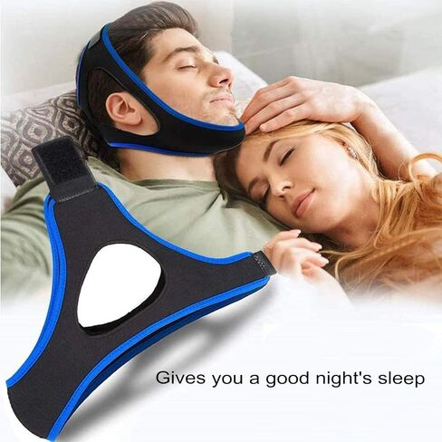2 Pieces of Anti-Snoring Chin Strap for Comfortable and Healthy Sleep Replaceable use, Effective in reducing snoring, Non-Stick Hair in Saudi Arabia
