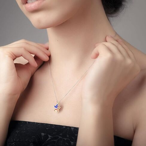 60 قطعة من سحر العلم الأمريكي سحر المينا الوطنية 4 يوليو سحر العلم القلب والنجمة لزينة يوم الاستقلال DIY ديكور المنزل مجوهرات قلادة أساور صناعة الأقراط in Kuwait