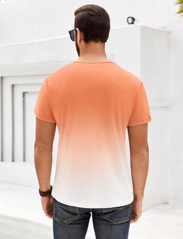 تي شيرت رجالي من Beotyshow قمصان Henley صيفية بأكمام قصيرة للرجال تي شيرت أساسي كاجوال in Saudi Arabia