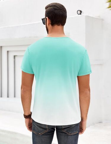 تي شيرت رجالي من Beotyshow قمصان Henley صيفية بأكمام قصيرة للرجال تي شيرت أساسي كاجوال in Saudi Arabia