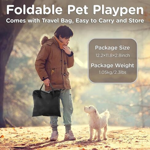 Paw Ballet Foldable Pet Kitten Playpen, Upgrade Waterproof Portable Cat Dog Playpen Kennel Tent for Small Dog Cat, Retractable Shade Cover, Indoor Outdoor Use for Small Pet. in Kuwait