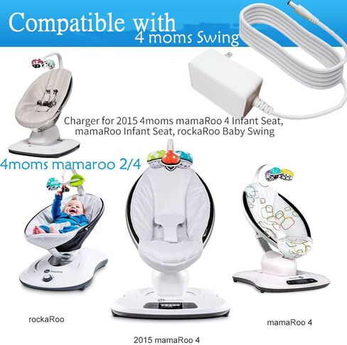 شاحن سلك طاقة محول تيار متردد 12 فولت 3 أمبير لأربع أمهات مامارو 2/4، لحارس مقعد الرضع مامارو 2015، لأرجوحة الأطفال روكارو OH-1048B1203000U / OH-1048B1203000-U استبدال قابس الشحن 6.5 قدم in Kuwait
