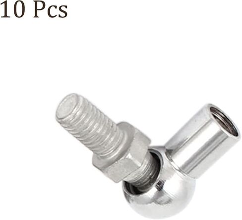 10 قطع وصلة كروية زاوية - [M8x1.25 خيط أنثى يمين، M8x1.25 خيط ذكر يمين] وصلة كوع زنبركية غازية مناسبة للسيارات، باب مفصلي، خزانة in Saudi Arabia