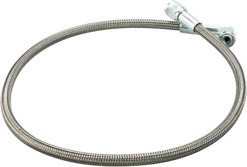 Turbo Oil Feed Line 36" Stainless steel braided 4AN Pressure Remote Turbocharger Oil Drain Return Line with 90 Degree and Straight End in Saudi Arabia