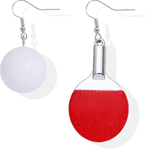 Funny Sports Earrings 3D Baseball Golf Table Tennis Badminton Earrings for Women Teens Girls Player Dangle Drop Statement Earrings Jewelry Gifts in Kuwait