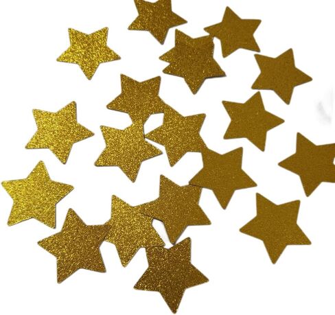قصاصات توينكل توينكل ليتل ستار لحفلات أعياد الميلاد وحفلات استقبال المولود الجديد وحفلات الزفاف وديكور الطاولة، قصاصات ورقية لامعة 40 قطعة (ذهبي) in Kuwait