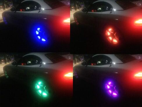 15.5in RGBW أضواء حلقة العجلة للشاحنة، 288 LED أضواء حافة السيارة ألمع ألوان متعددة أضواء إطارات السيارات مع وحدة تحكم تطبيق Blue-Tooth in Kuwait