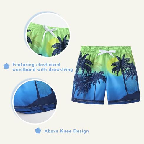 Boys Swim Trunks Quick Dry UPF 50+ Beach Swim Shorts Kids Board Shorts 3-14 Years in Saudi Arabia