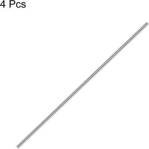 uxcell 1mm x 100mm 304 Stainless Steel Solid Round Rod for DIY Craft - 10pcs in Saudi Arabia