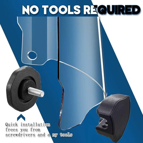 4 قطع من واقي كرة القدم للشباب والكبار والأطفال مع 16 مشبكًا لخوذة لاكروس ودرع العين (شفاف) in Kuwait