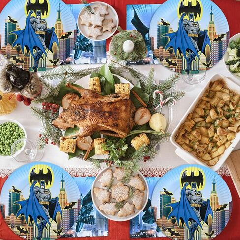 40 قطعة من طراز باتمان تحتوي على 20 لوحة و20 قطعة زينة لحفلات عيد ميلاد باتمان كاملة مع المناديل in Kuwait