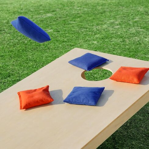 JMEXSUSS Weather Resistant Cornhole Bags, Set of 8 Regulation Corn Hole Beans Bags for Tossing Game, Professional Corn Hole Bags with Tote Bag in Saudi Arabia