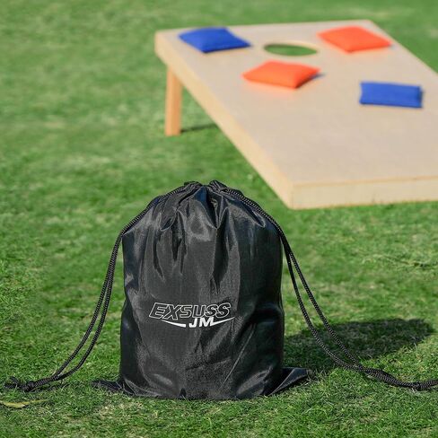 JMEXSUSS Weather Resistant Cornhole Bags, Set of 8 Regulation Corn Hole Beans Bags for Tossing Game, Professional Corn Hole Bags with Tote Bag in Saudi Arabia