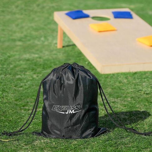 JMEXSUSS Weather Resistant Cornhole Bags, Set of 8 Regulation Corn Hole Beans Bags for Tossing Game, Professional Corn Hole Bags with Tote Bag in Saudi Arabia