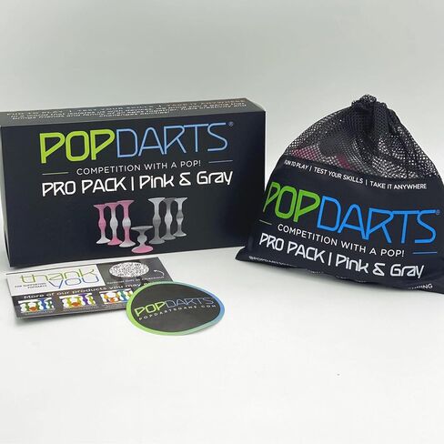 Popdarts PRO Pack Game Set, Retro | Indoor, Outdoor, Suction Cup Throwing Game, Competition with a POP in Kuwait
