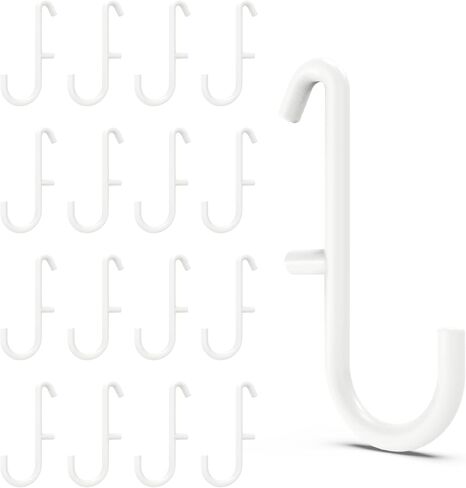 Pegboard Hooks for IKEA Skadis Pegboard, White, Pegboard Accessories, Compatible with IKEA SKADIS Pegboard, 16 Pack in Kuwait
