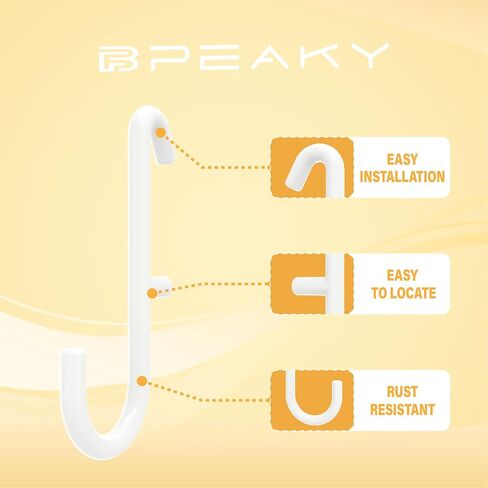 Pegboard Hooks for IKEA Skadis Pegboard, White, Pegboard Accessories, Compatible with IKEA SKADIS Pegboard, 16 Pack in Kuwait